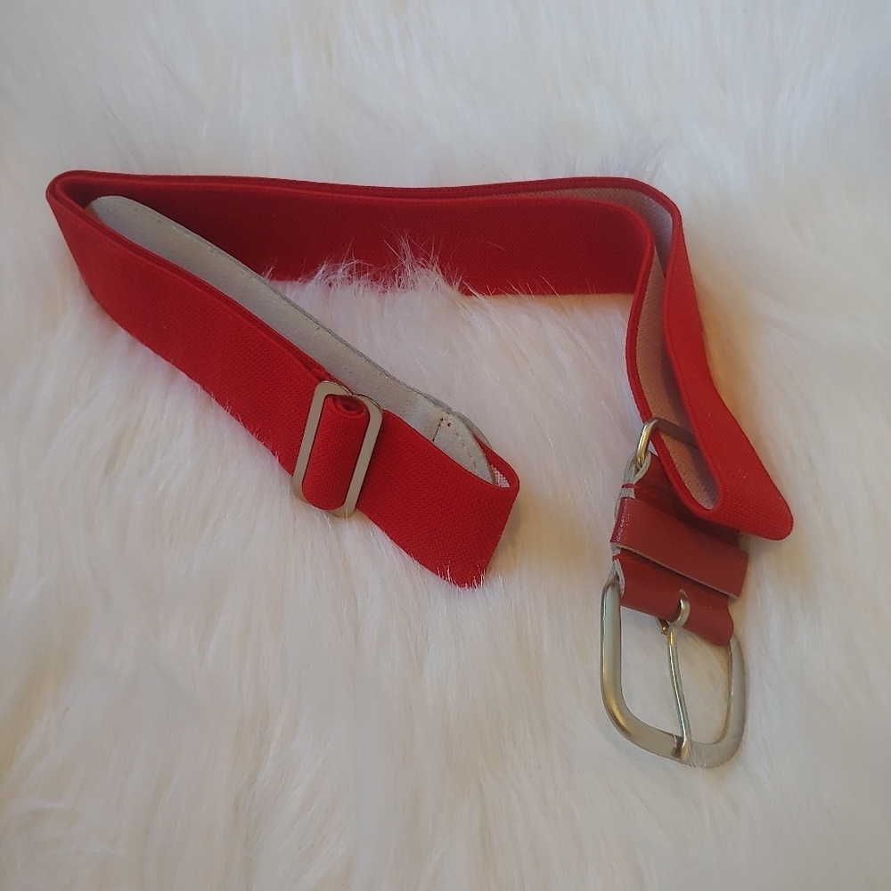NWT red adult size softball/baseball belt